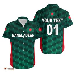 Custom Personalised Bangladesh Cricket Hawaiian Shirt Unique Style