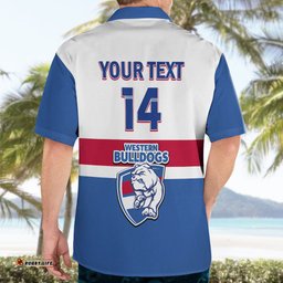 Personalised Western Bulldogs Football Hawaiian Shirt Go Doggies Sporty Style