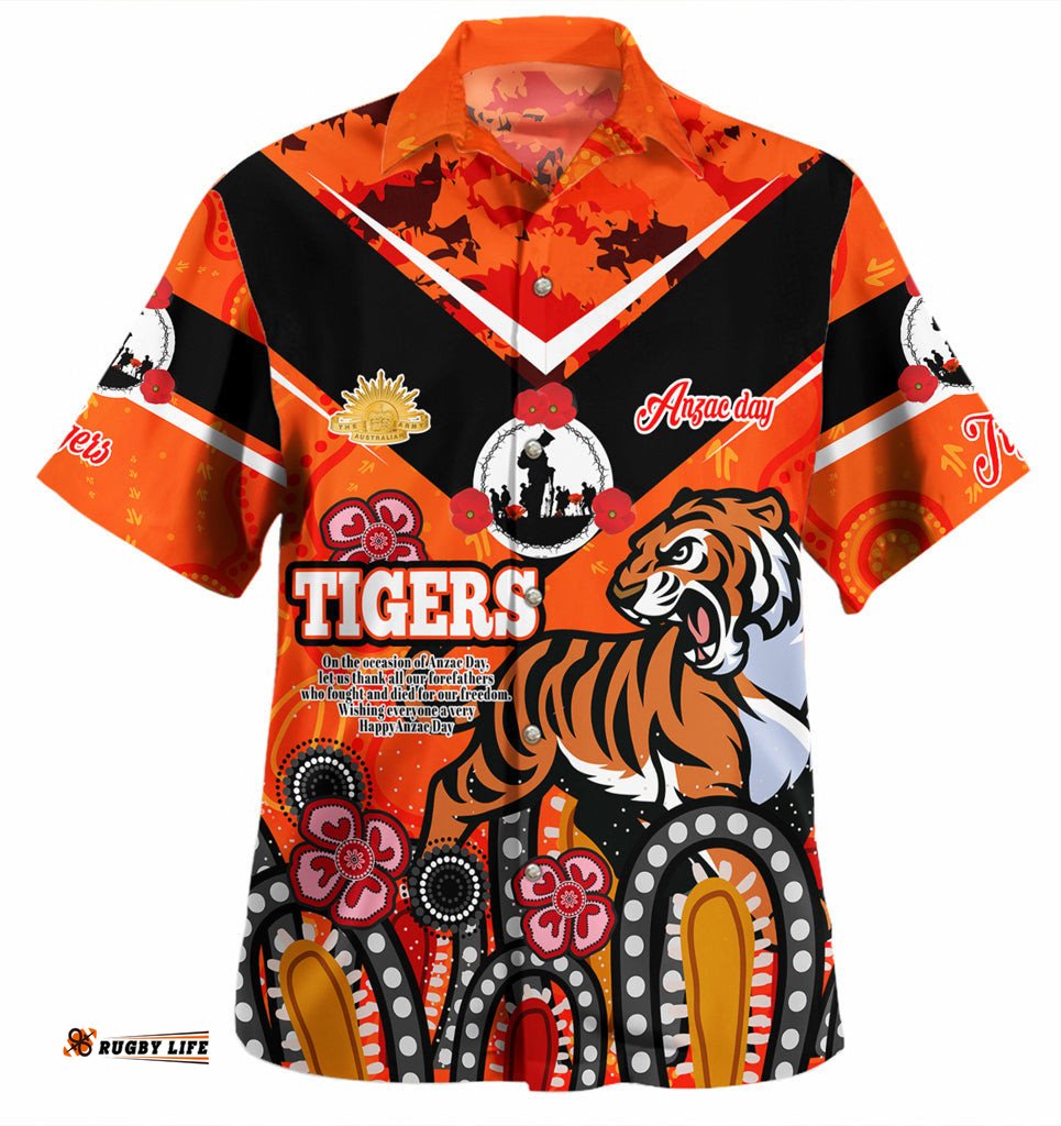 Australia South Western of Sydney Anzac Day Custom Hawaiian Shirt South Western of Sydney Anzac Quotes Shirt
