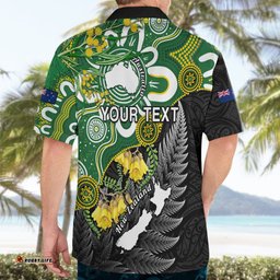 Personalised New Zealand And Australia Hawaiian Shirt Aboriginal Mix Aotearoa Maori Unique Style