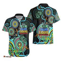 NAIDOC Week Hawaiian Shirt Indigenous Tribal Ver.02 Aqua