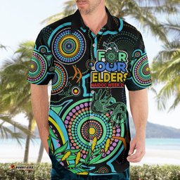 NAIDOC Week Hawaiian Shirt Indigenous Tribal Ver.02 Aqua