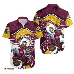 Sea Eagles Mascot NRL Hawaiian Shirt NAIDOC