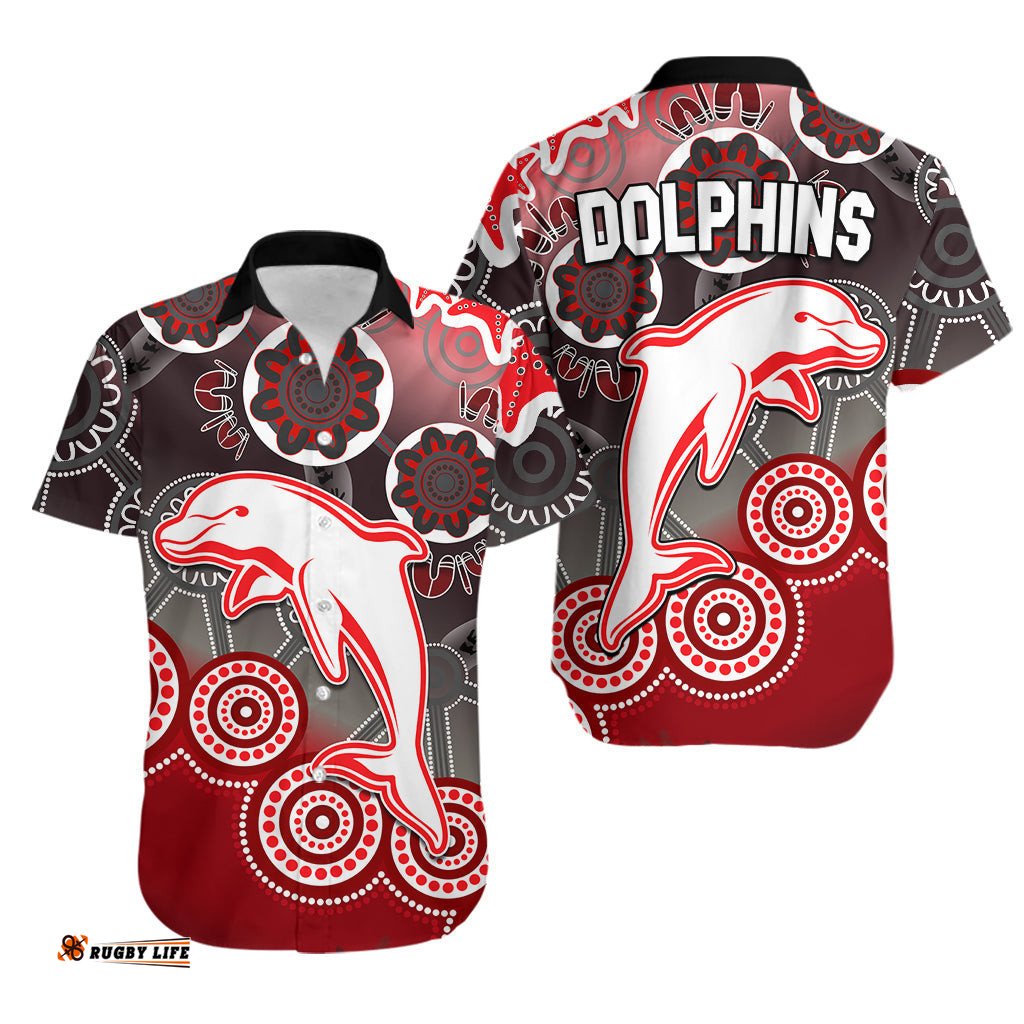 Redcliffe Dolphins Rugby Hawaiian Shirt