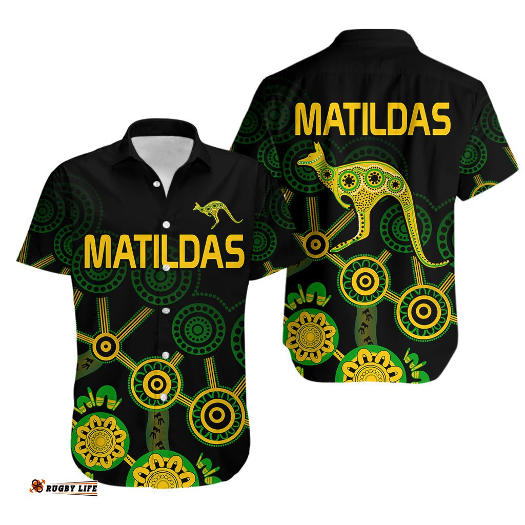 Australia Soccer Hawaiian Shirt Matildas World Cup With Kangaroo