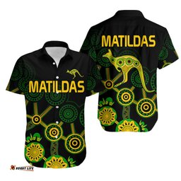 Australia Soccer Hawaiian Shirt Matildas World Cup With Kangaroo