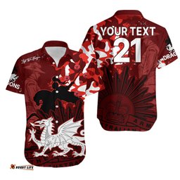 Custom Text And Number NRL ANZAC St Dragons Hawaiian Shirt Camouflage