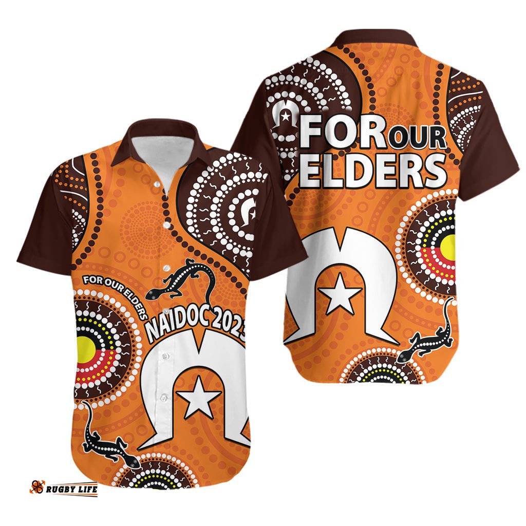 NAIDOC Week Hawaiian Shirt Lizard Aboriginal