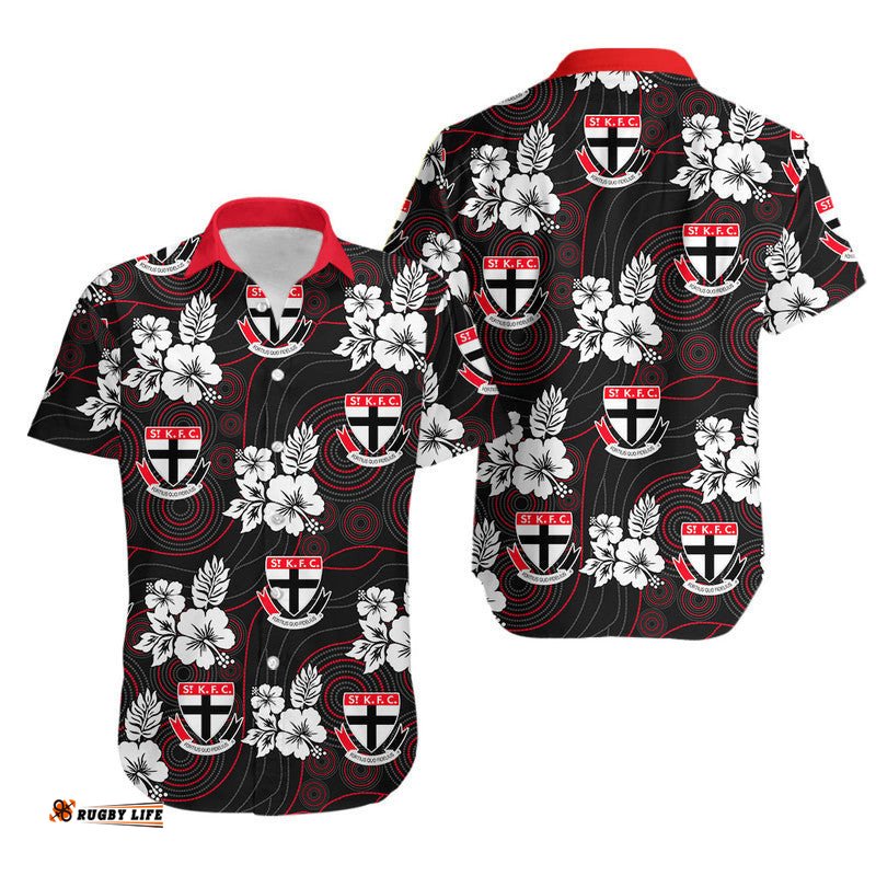 Saint Rugby Hawaiian Shirt Hawaii Style Mix Aboriginal