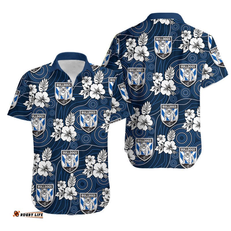 Bulldogs Rugby Hawaiian Shirt Hawaii Style Mix Aboriginal