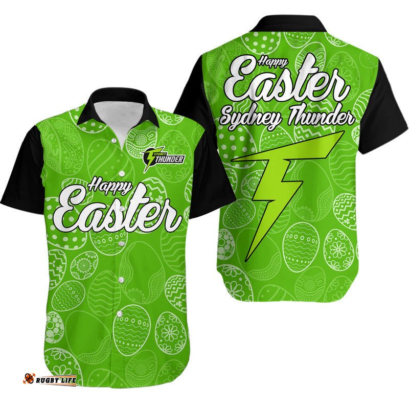 Sydney Thunder Cricket Happy Easter Day Hawaiian Shirt Simple Style