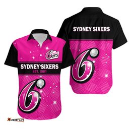 Sydney Sixers Hawaiian Shirt Est 2011 Simple Style