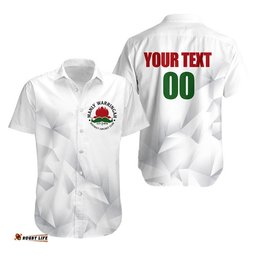 Custom Personalised And Number NSW Cricket Manly Warringah Club Hawaiian Shirt