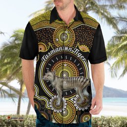 Personalised Australian Astrology Hawaiian Shirt Aboriginal Tasmanian Tiger Zodiac Sign