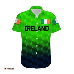 Custom Personalised Ireland Cricket Hawaiian Shirt Unique Style