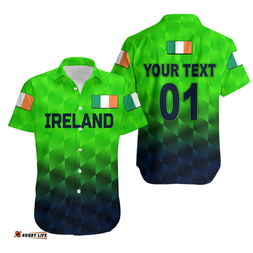 Custom Personalised Ireland Cricket Hawaiian Shirt Unique Style