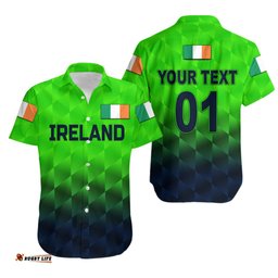 Custom Personalised Ireland Cricket Hawaiian Shirt Unique Style