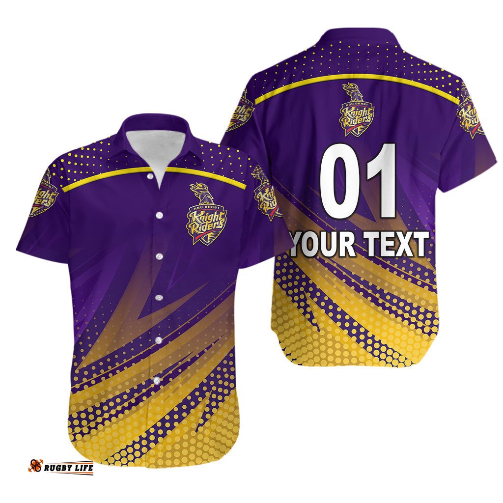 Custom Personalised Abu Dhabi Knight Riders ILT20 ADKR Cricket Unique Style Hawaiian Shirt