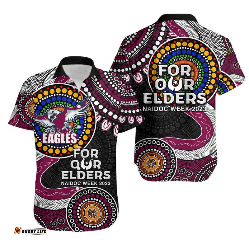 Sea Eagles Rugby Hawaiian Shirt NAIDOC Aboriginal