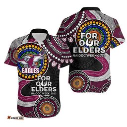 Sea Eagles Rugby Hawaiian Shirt NAIDOC Aboriginal