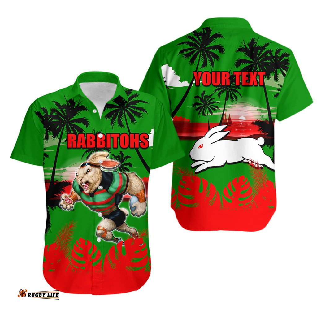 NRL Rabbitohs Hawaiian Shirt Summer Vibe Style