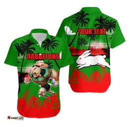 NRL Rabbitohs Hawaiian Shirt Summer Vibe Style