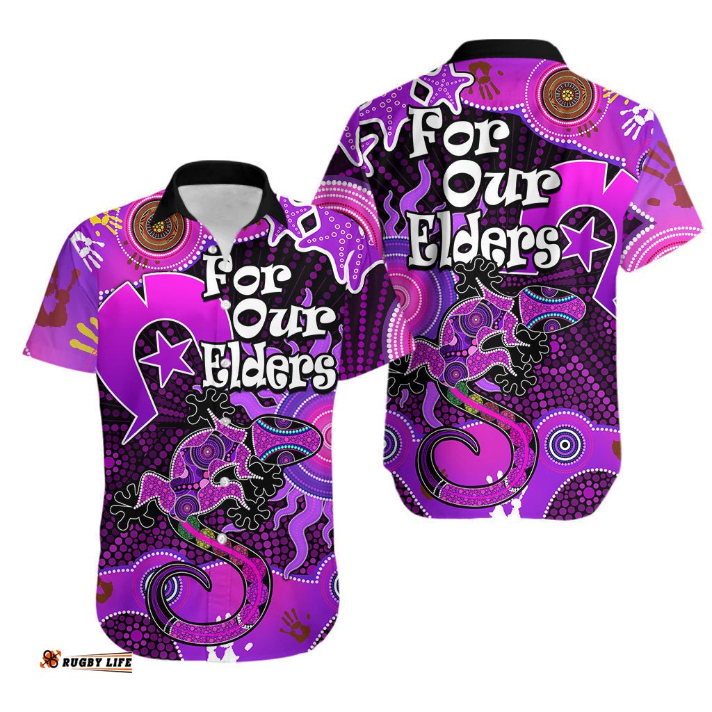 Aboriginal NAIDOC Week Hawaiian Shirt Turtle Lizard Sun