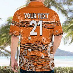 Custom Text And Number Australia Scorchers Cricket Hawaiian Shirt Indigenous