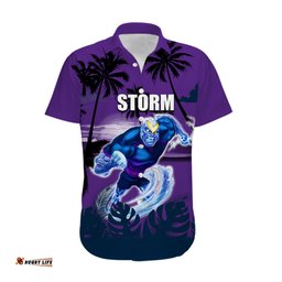 NRL Storm Hawaiian Shirt Summer Vibe Style