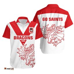 Dragons Rugby Hawaiian Shirt Simple St George Illawarra