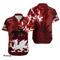 NRL ANZAC St Dragons Hawaiian Shirt Camouflage