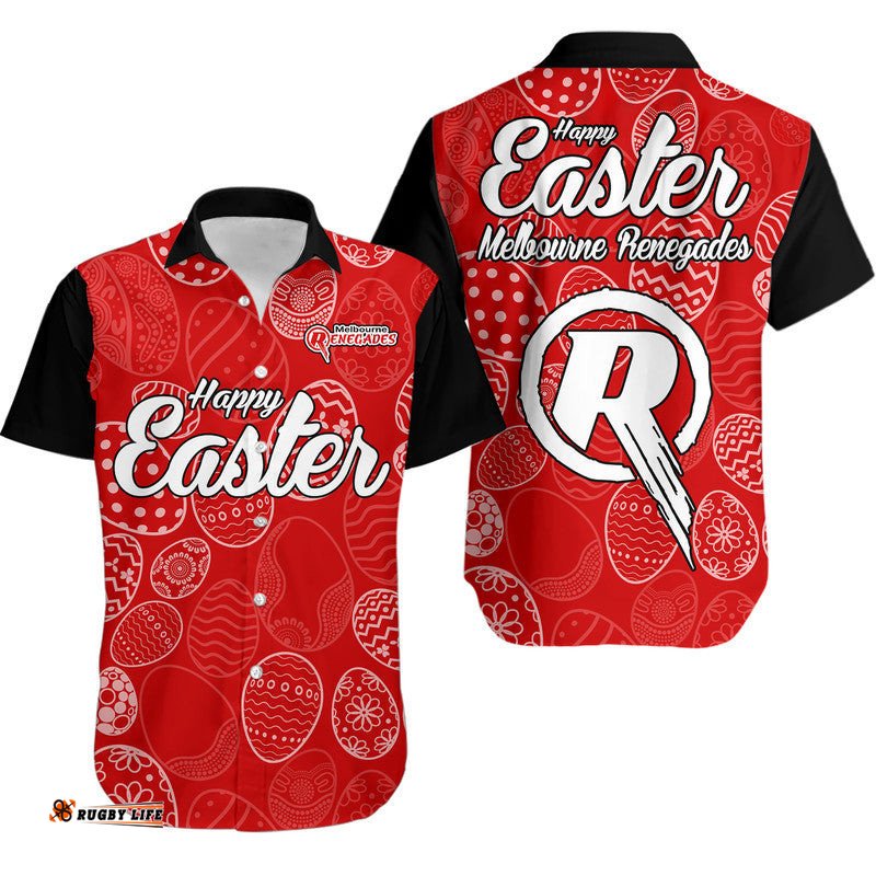 Melbourne Renegades Cricket Happy Easter Day Hawaiian Shirt Simple Style