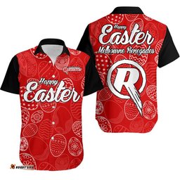 Melbourne Renegades Cricket Happy Easter Day Hawaiian Shirt Simple Style