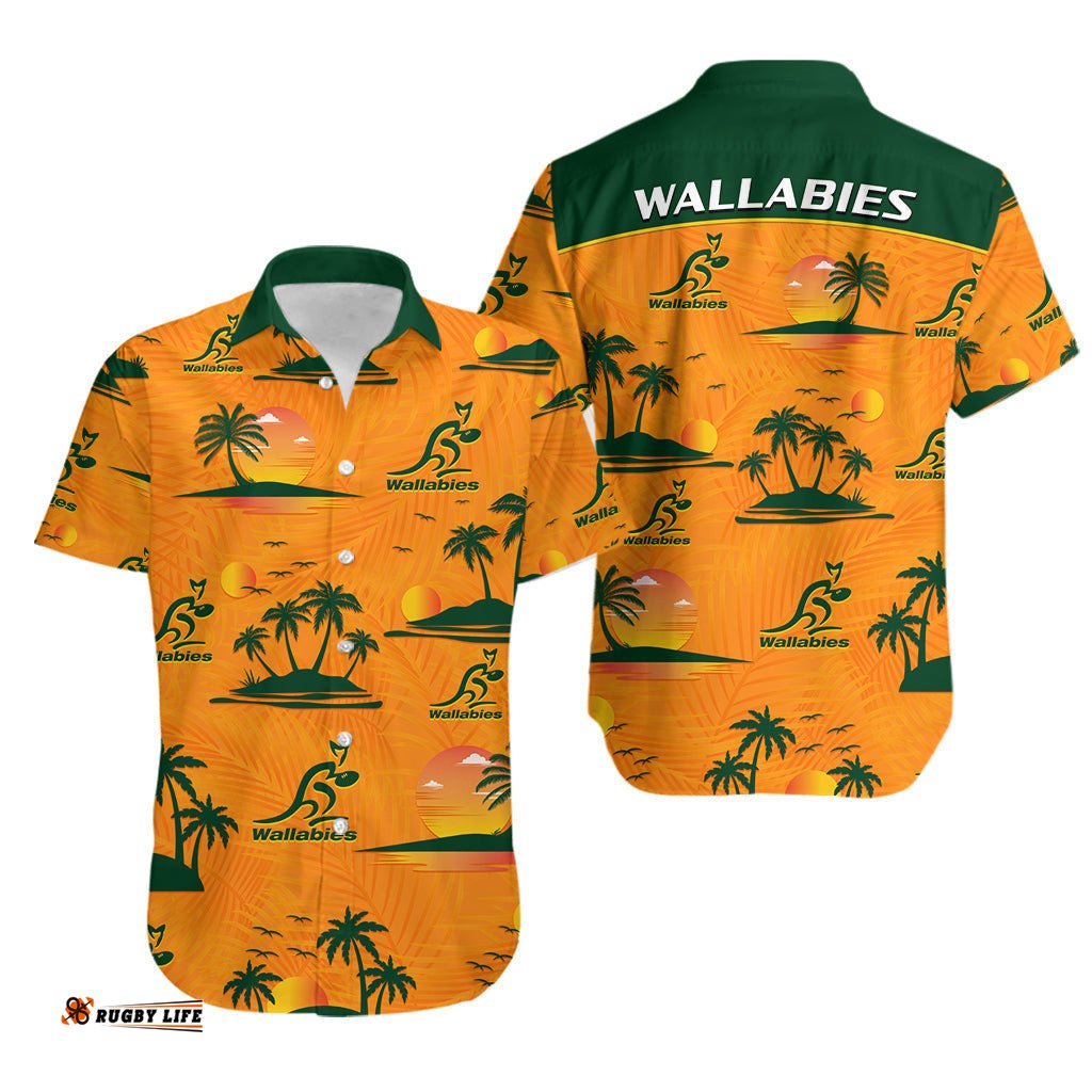 Wallabies Australian Rugby Hawaiian Shirt Hawaii Style