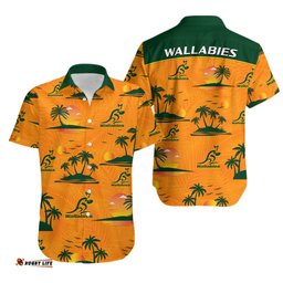 Wallabies Australian Rugby Hawaiian Shirt Hawaii Style