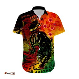 Custom Text And Number NRL ANZAC Panthers Hawaiian Shirt Camouflage