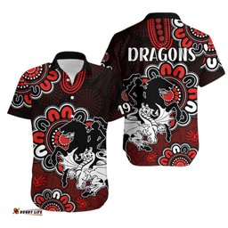 NRL St. George Illawarra Dragons Rugby Saints 1998 Aboriginal Hawaiian Shirt