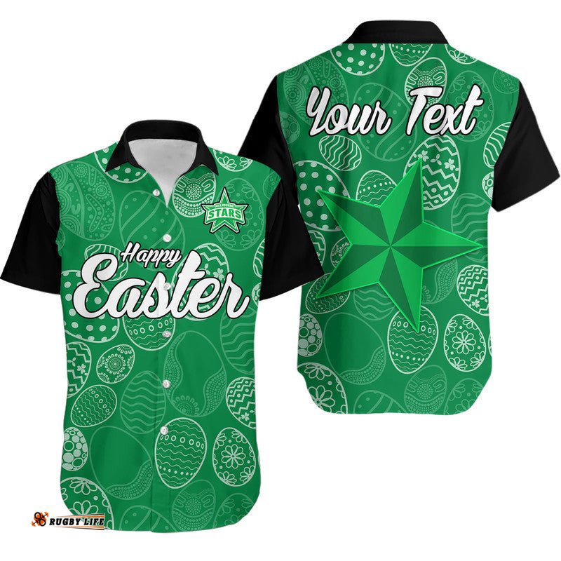 Custom Personalised Melbourne Stars Cricket Happy Easter Day Hawaiian Shirt Simple Style