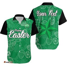 Custom Personalised Melbourne Stars Cricket Happy Easter Day Hawaiian Shirt Simple Style