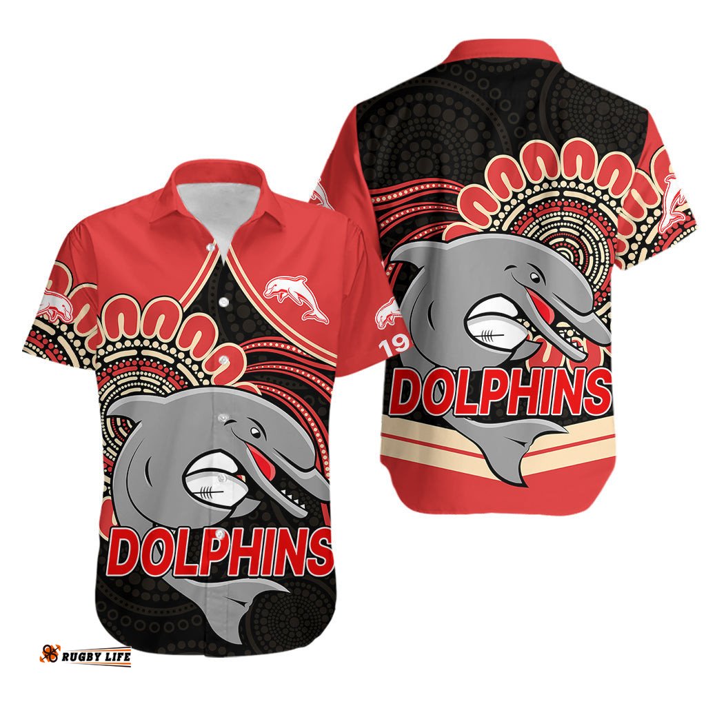 NRL Redcliffe Dolphins Hawaiian Shirt