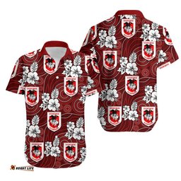 Dragons Rugby Hawaiian Shirt Hawaii Style Mix Aboriginal