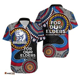 Bulldogs Rugby Hawaiian Shirt NAIDOC Aboriginal
