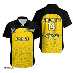 Custom Text And Number Aotearoa Netball Hawaiian Shirt Central Pulse ANZ Premiership