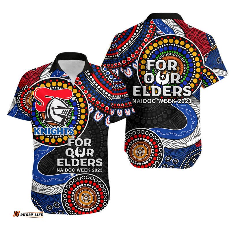 Knights Rugby Hawaiian Shirt NAIDOC Aboriginal