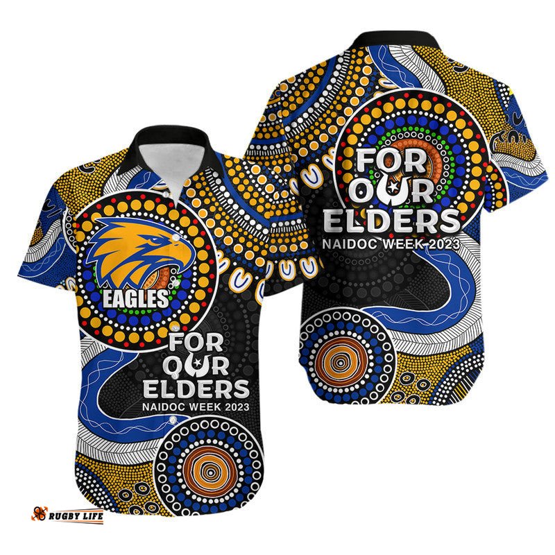 Eagles Rugby Hawaiian Shirt NAIDOC Aboriginal
