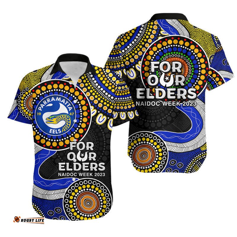 Eels Rugby Hawaiian Shirt NAIDOC Aboriginal