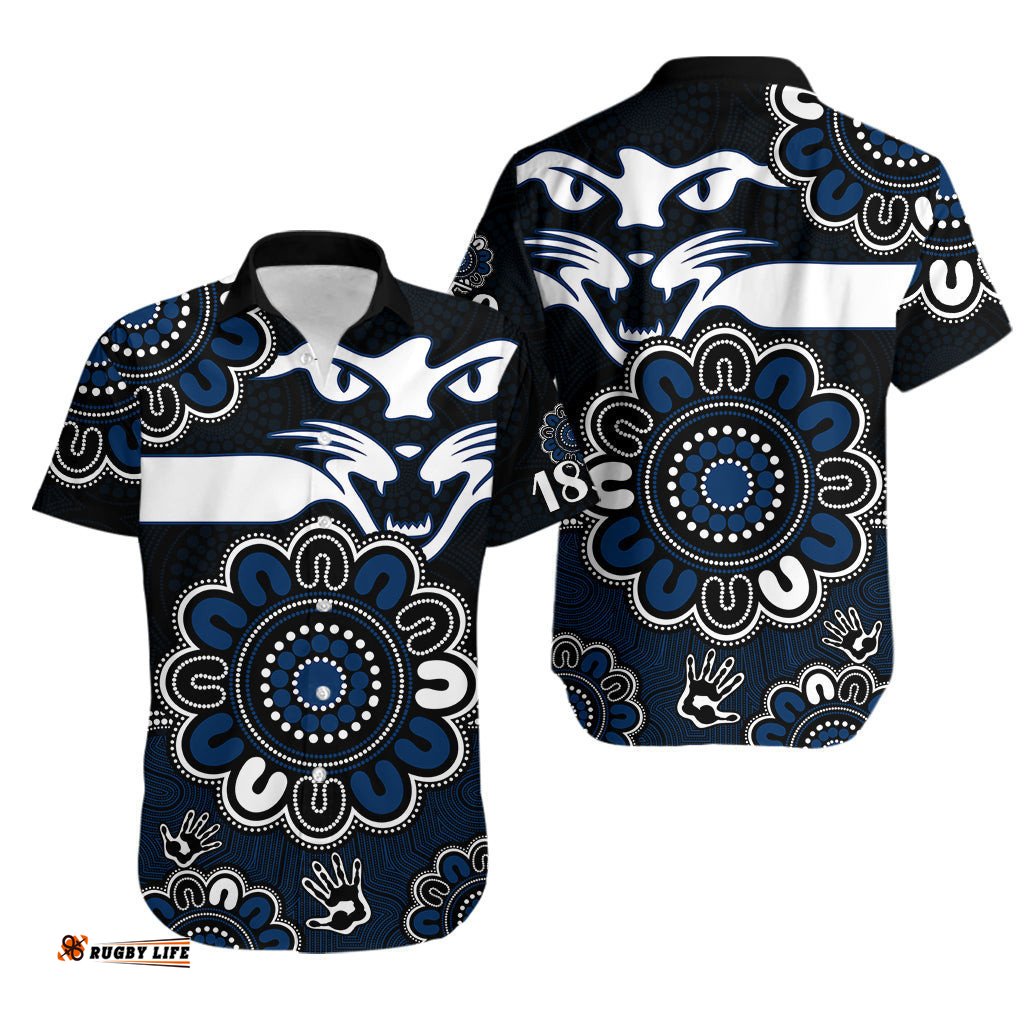 AFL Geelong Cats 1859 Aboriginal Hawaiian Shirt