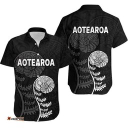 Aotearoa Silver Fern Hawaiian Shirt