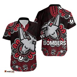 AFL Essendon Bombers 1872 Aboriginal Hawaiian Shirt