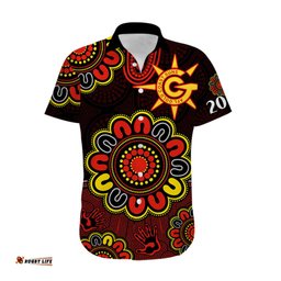 AFL Gold Coast Suns 2009 Aboriginal Red Style Hawaiian Shirt